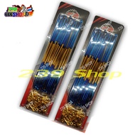 Titanium Spokes Gold 9x157 9x184 2 Sets For All Wave Models (Front Disc Brakes-Rear Brake Pads) Soni