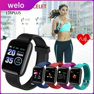 116 Plus Smart Watch Hd Color Screen Bluetooth Call Blood Pressure Heart Rate Monitor IP67 Waterproof Bracelet Sports Fitness Smartwatch