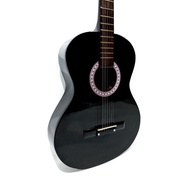 S9. Gitar Akustik Yamaha Tipe F310 P Warna Hitam Model Bulat Senar Sng