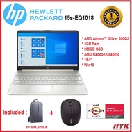 HP 15S-EQ1017AU / 15S-EQ1018AU (SILVER) LAPTOP (ATHLON 3050U/4GB/256GB SSD/15.6" HD/RADEON GRAPHICS/