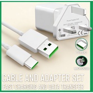 【FLASH CHARGER】Flash 30W ALIGATO Charger & Micro USB Cable Fast Charging USB Type C (120W Charger Se