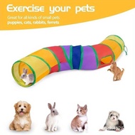 Rainbow Tunnel Puzzle Cat and Dog Toys Foldable Cat and Dog Tunnel Pet Supplies
