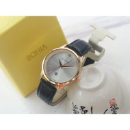 Bonia Watches fashion Leather Strap Active Date Free Box