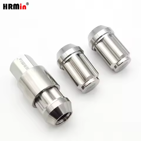 HRMin Gr5 titanium wheel nut screw M12x1.25x35mm M12x1.5x35mm M14x1.25x35mm M14x1.5x35mm lug lock An