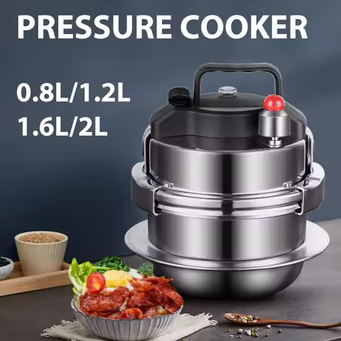 0.8-2L Outdoor Camping Small Pressure Cooker 304 Stainless Steel Portable Rice Cooker for Kitchen Co