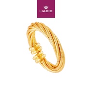 HABIB Oro Italia 916 CAVO | Yellow Gold Ring GR57440525(7Y) (22K Gold)
