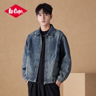 Lee Cooper(ลีคูเปอร์) | แจ็คเก็ตทำงานคอปกแฟชั่นวินเทจใหม่สำหรับผู้ชาย ฤดูใบไม้ร่วง 2025