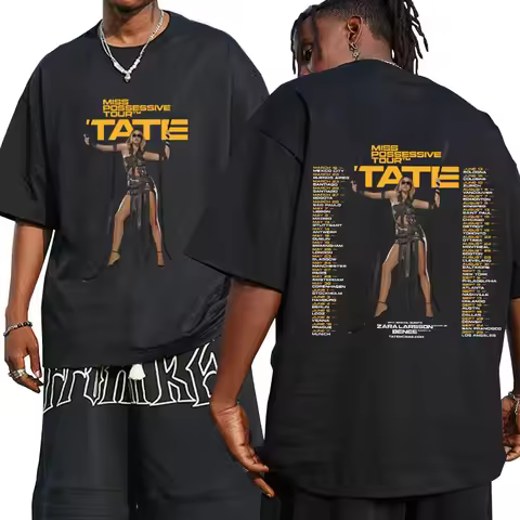 Tate McRae Jersey 2025 New SpringSummer Men's and Women's Sportswear T8 McRae Football Jersey V-Neck