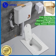 Kloset Jongkok Mr.Tao 1Set Dengan Penutup Closet Toilet Otomatis +