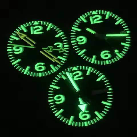 Black 28.5mm Watch Dial and Watch Hand Combination 2 Dial Fixing Feet 3 o'clock 3.8 o'clock 4.1 o'cl