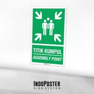 K3 Safety Label Sticker - Assembly Point Muster Point