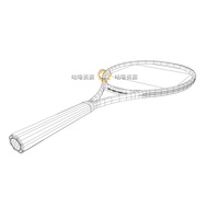 Unity3D Tennis Racket Model Ball Tennis Sports Sports U3D Material Tennis Racket 1.1