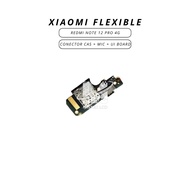 FLEXIBLE CON CAS + MIC + UI BOARD XIAOMI REDMI NOTE 12 PRO 4G