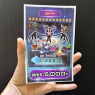 Card Game Keychain 99 Nights in the Forest 99 in the roblox Chicken Tan Rojo Diamond Silver Collecti