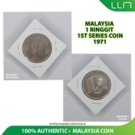 【OLD COIN】 MALAYSIA 1 RINGGIT 1ST SERIES COIN, MALAYSIA $1 .1971. (1 piece price)