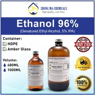 Ethanol Alcohol 96% (Sanitizer, Ethyl Rubbing Alcohol, Ethyl Alcohol) 乙醇酒精