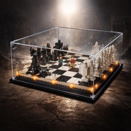 SG Stock Acrylic Display Case for Lego 76392 Hogwarts Wizard’s Chess Custom Size Storage Box 展示盒