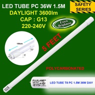 [Local Seller] LED T8 Tube  1 Feet/ 1 1/2 Feet / 2 Feet // 3 Feet // 4 Feet // 5 Feet (SAFETY TYPE) 
