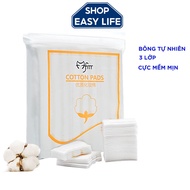 222 pieces of makeup remover, 3 layers, Cotton Pad, skin massage, exfoliation, extremely soft and sm