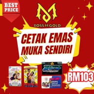 GOLD COIN 999.9 0.10 GRAM / CETAK EMAS MUKA & DESIGN SENDIRI (B)