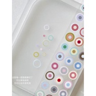 [Only Handbook Tape] A Small Dune Basic Small Symbol Dot Arrow Soft Light Round Concentric Round Cut