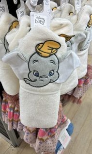 英國 代購 迪士尼 Disney 小飛象 dumbo BB 嬰兒 幼兒 包頭 毛巾