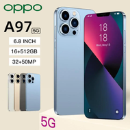 【รับประกัน 12 เดือน】โทรศัพท์มือถือ OPP0 A97 มือถือแท้ไทย รองรับ2ซิม Smartphone 4G/5G 7.5 นิ้ว หน้าจอ HD 16GB + 256GB หน่วยความจำขนาดใหญ่ 5000mAh อายุการใช้งานแบตเตอรี่สูงสุด เก็บเงินปลายทาง