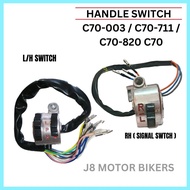 HONDA C70-003 / C70-711 / C70-820 C70 HANDLE SWITCH ASSY (LH/RH) RH KANAN HANDLE SWITCH SUIS SUIZ KA