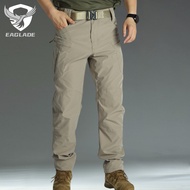 EAGLADE Tactical Cargo Pants for Men Stretchable Breathable Waterproof Wear Resistant X8 in Khaki A0