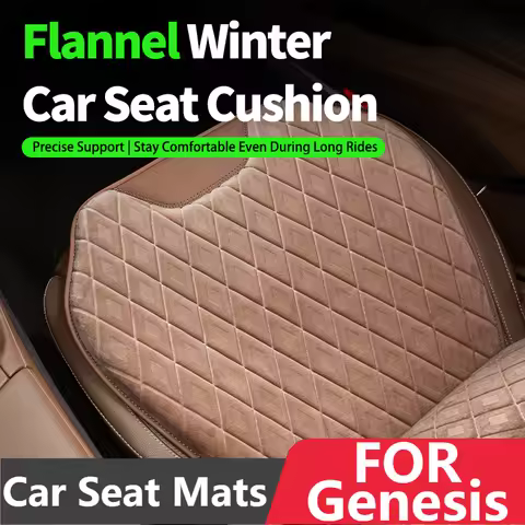 Car Seat Mats For Genesis G90 G80 G70 GV80 GV70 X Gran Coupe Flannel Back Seat Pad Protector Covers 