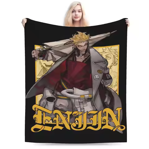 Enjin Gachiakuta Anime Blanket Fleece Autumn/Winter Portable Lightweight Thin Throw Blankets for Hom