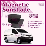 Magnetic Sunshade for Nissan NV200 (2Pcs) Ready Stock