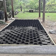 Ground Grid Polyethylene, Shed Base Grid Gravel Stabilizer for Patios, Sheds, Sloped, Pathways and P