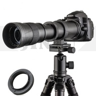yuan6 JINTU 420-800mm f/ 8.3 Telephoto Lens Manual focus for Canon EOS 60D 77D 70D 80D 90D 650D 750D 800D 7D T7i T7s T7 T6s w/ Bag DSLRs Lenses