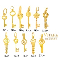 Limited Time Discount 916 Gold Key Pendant| 916 Gold Key Pendant PK01 Model + 0c4 7b