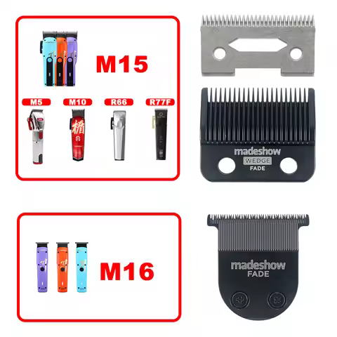 MADESHOW M15/M16 Replacement Blade Original Professional Clipper Cutter for Men's Haircut Barbershop