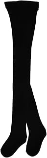 NM10001 Baby & Kids Cotton Blend Tights, 53.1 inches (135 cm), Black, Made in Japan, Black, 135