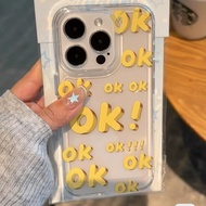 English Alphabet OK Case OPPO A60 Reno 11F Realme C65 C67 Casing A79 A15 A17K A54 A3S A9 2020 A5 A53