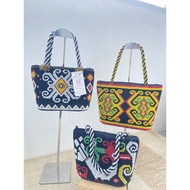 Manika Kaltim - Hand Bag/Kalimantan Dayak Bead Tote Bag