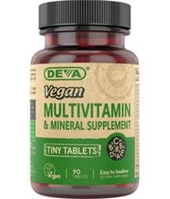 綜合維他命礦物質 90片 小粒 素食 Deva Vegan Multivitamin
