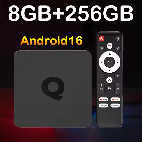 Android 16 Q1 Bluetooth 6.0 Android TV Box H313 Google Assistant Voice Remote 8K Video 4K Wifi 5G 8G