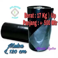 Plastik Mulsa Pertanian Hitam Perak L 12 M Panjang 500 M ( 1 Roll )