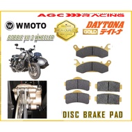 W MOTO DISC BRAKE PADS BOBBIE VII 3 WHEELER GOLD QUALITY