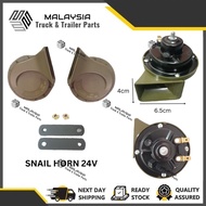 Waterproof Universal Lorry Truck Boat Loud Sound Snail Horn Hon Lori 24V Set