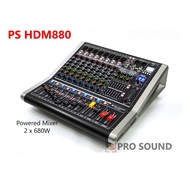 PS Pro Sound HDM880 Powered Mixer 2x680Watt Karaoke professional Multifunction audio power mixer DJ 