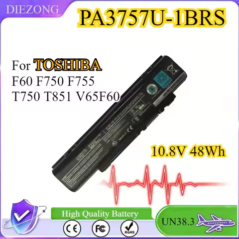 PA3757U-1BRS PABAS213 Laptop Battery for Toshiba Dynabook Qosmio V65 F60 F750 T851 F755 T750 F60-00M