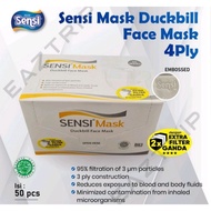 Ready Masker Sensi Earloop 1 box isi 50 pcs sensi duckbill Sensi