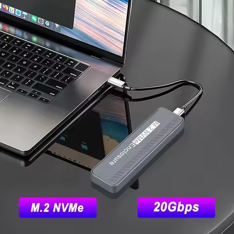 20Gbps M.2 NVME Enclosure USB 3.2 GEN 2X2 Type C NVME SSD Enclosure for 2230/2242/2260/2280 NVME SSD