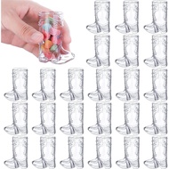 5pcs Mini Cowboy Boot Shot Glasses Western Cowboy Theme Parties Bachelorette Party Supplies Pink Boo