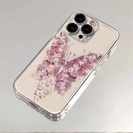 For Huawei  Honor 20 Nova 7I 3i 6 SENova 7 SE 5T Clear Tranparent Buttefly Case Cover